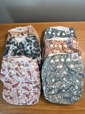 Mama Koala Reusable Cloth Diapers with Liners - Assorted Prints